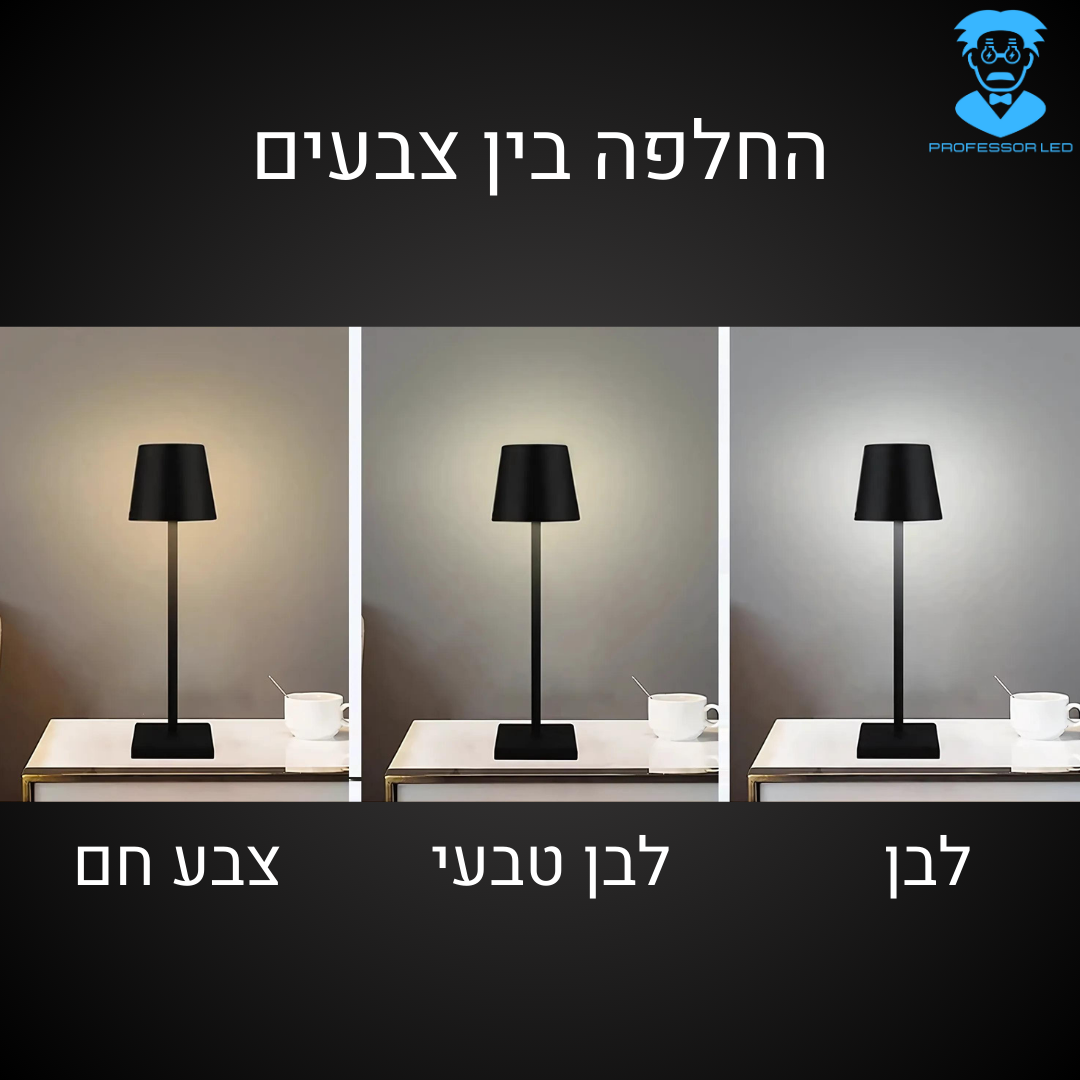 מנורת וינטאג' לד בטאצ'